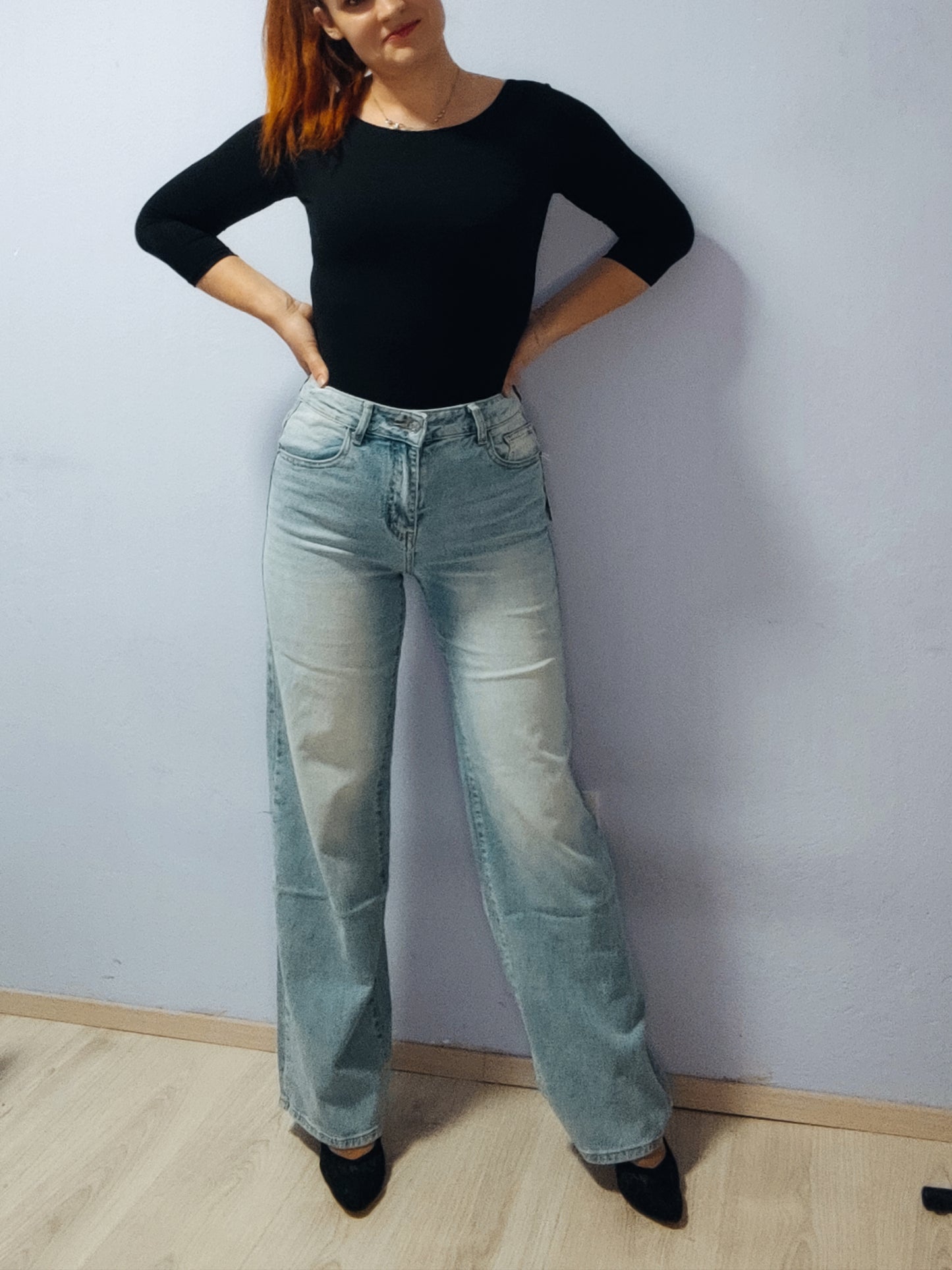 Široke jeans hlače