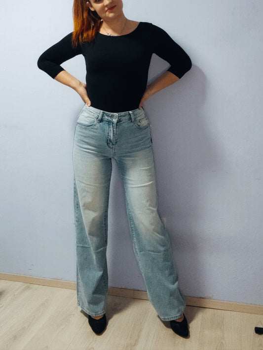 Široke jeans hlače